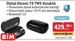 FİNEBLUE DİJİTAL EKRANLI T8 TWS KULAKLIK FİNEBLUE DİJİTAL EKRANLI T8 TWS KULAKLIK